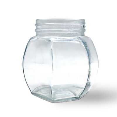 透明な食糧安全な気密の蜂蜜の瓶、貯蔵の蜂蜜の六角形ガラスの瓶 サプライヤー