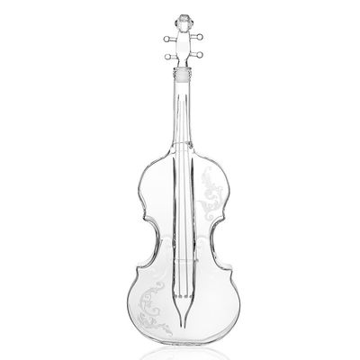 創造的なバイオリン定形型のウィスキーのデカンター、単一の壁のガラス ワインのCarafe サプライヤー
