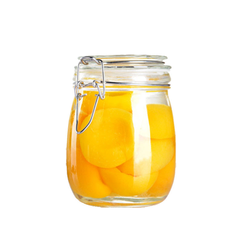 食品等級のガラス込み合いの瓶の貯蔵/維持の蜂蜜のための気密の金属クリップ上 サプライヤー