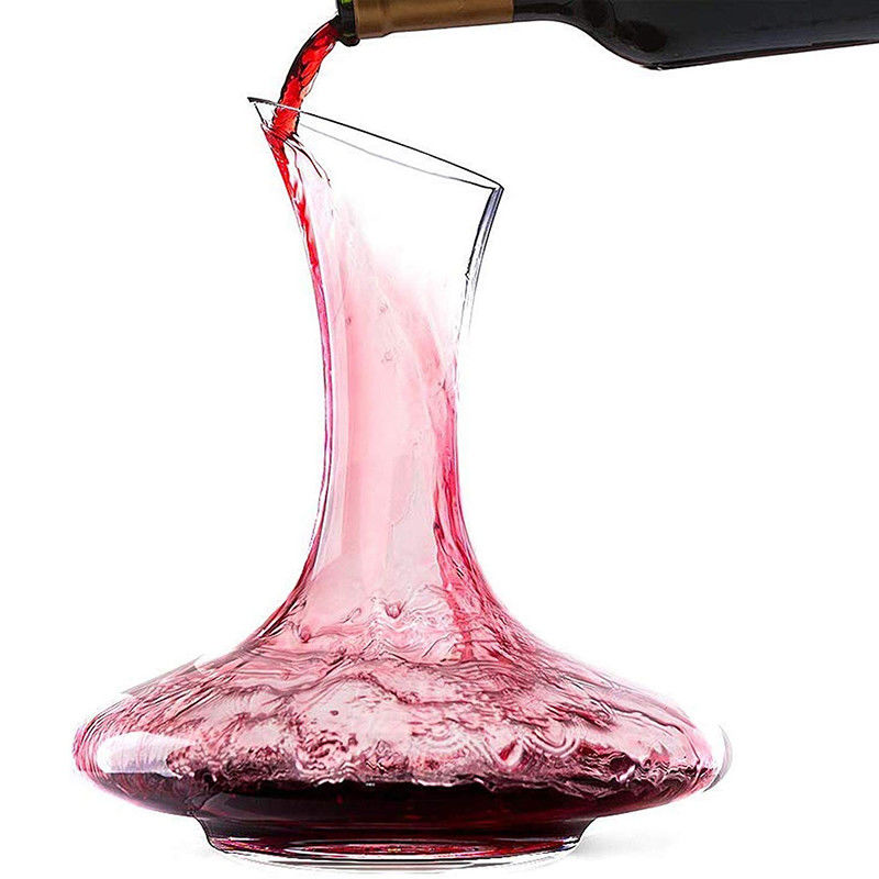 個人化されたクリスタル グラスのワインのデカンター手によって吹かれる1200ml/1800ml容量 サプライヤー