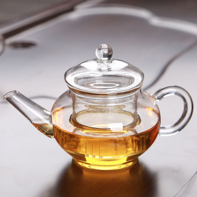 耐熱性茶Infuserの健康なガラス ティーポット フィルターが付いているすべてのガラス ティーポット サプライヤー