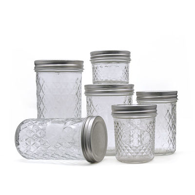 食糧ガラス ピクルスの瓶、4oz/8oz明確なキャビアのゆとりガラスの瓶をゼリー状にして下さい サプライヤー
