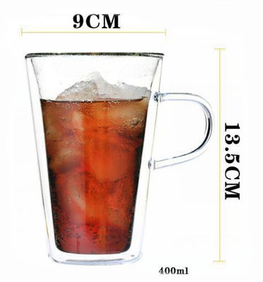 ディッシュウォッシャー/マイクロウェーブ ガラス コーヒー カップ3.58は高く優雅な設計をじりじり動かします サプライヤー