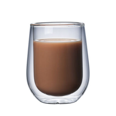 高いホウケイ酸塩のPyrexガラスのコーヒー カップのカスタマイズされた設計透明な色 サプライヤー