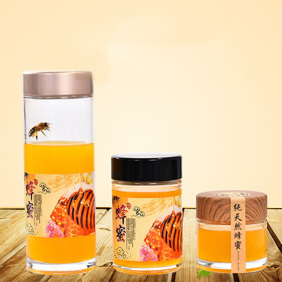 承認されるプラスチックふたのEco友好的なSGSが付いている小さいクリスタル グラスの蜂蜜の瓶 サプライヤー
