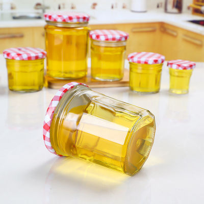 顧客の設計蜂蜜ねじふたの円形の定形のためのガラス込み合いの瓶の真空 サプライヤー