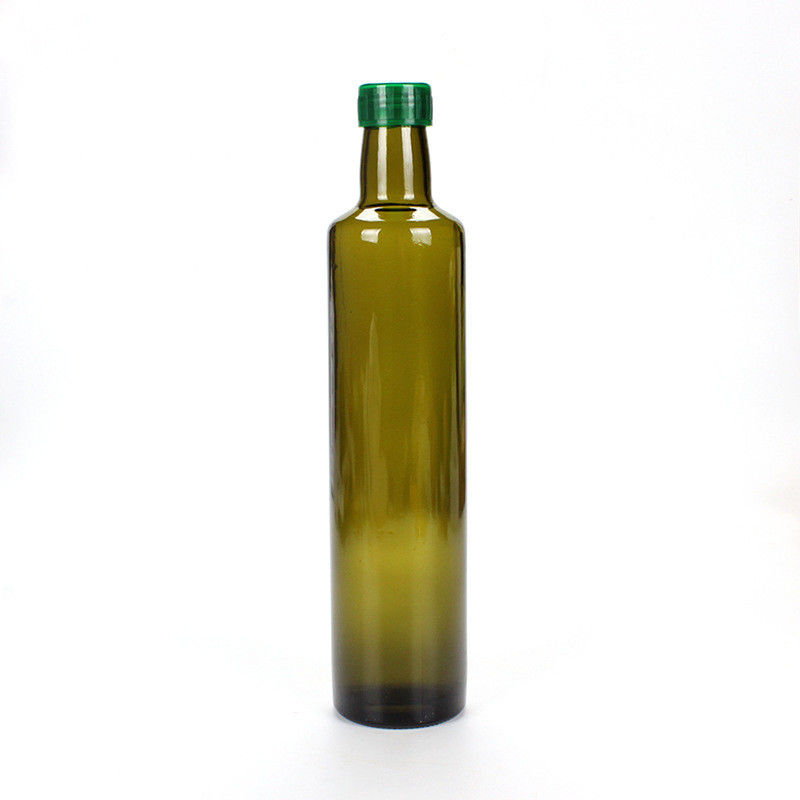 パッキングの料理油のためのオリーブ・オイルの正方形の深緑色のこはく色のガラスびん サプライヤー